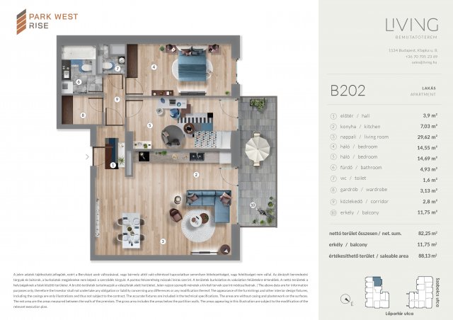 Eladó téglalakás, Budapesten, XIII. kerületben, Szabolcs utcában