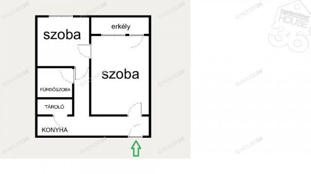 Eladó téglalakás, Kecskeméten 37.9 M Ft, 2 szobás