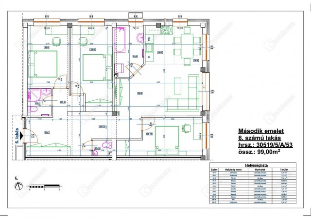 Eladó téglalakás, Miskolcon 79 M Ft, 4 szobás