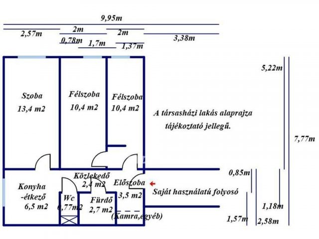Eladó panellakás, Kecskeméten 47.5 M Ft, 2 szobás