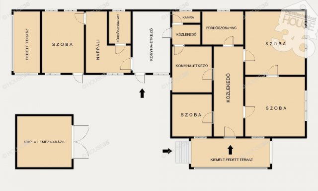 Eladó családi ház, Cserkeszőlőn 79.5 M Ft, 5 szobás