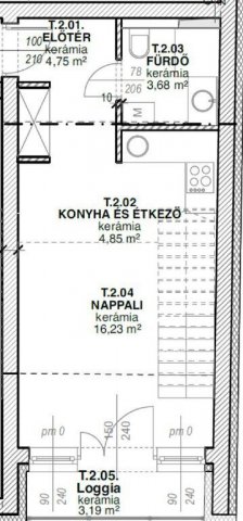 Eladó téglalakás, Nyíregyházán 47.7 M Ft, 1 szobás