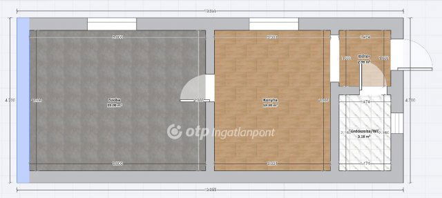 Eladó ikerház, Egercsehiben 11 M Ft, 1 szobás
