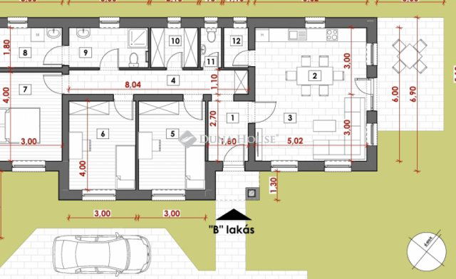 Eladó ikerház, Dánszentmiklóson 89.9 M Ft, 1 szobás