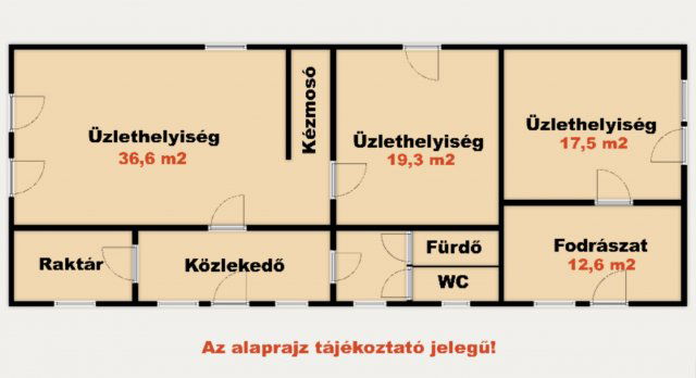 Eladó üzlethelyiség, Tompán 12 M Ft, 4 szobás