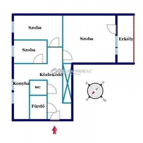 Eladó panellakás, Kecskeméten 50 M Ft, 3 szobás