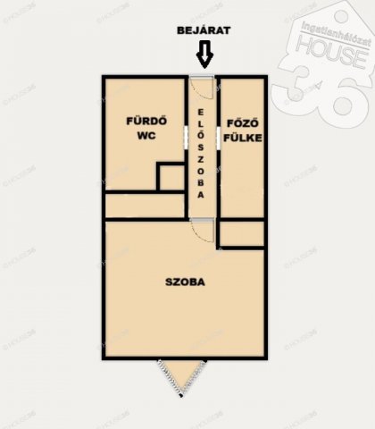 Eladó téglalakás, Szekszárdon 24 M Ft, 1 szobás