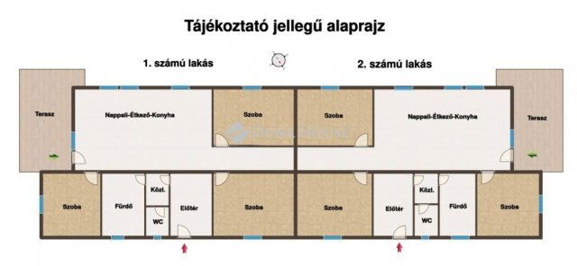 Eladó ikerház, Kakucson 85 M Ft, 4 szobás / költözzbe.hu