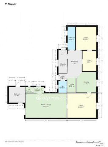 Eladó családi ház, Pápán 34.9 M Ft, 2+1 szobás