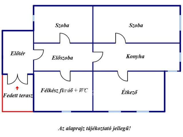 Eladó családi ház, Tiszaföldváron 5.999 M Ft, 1+1 szobás
