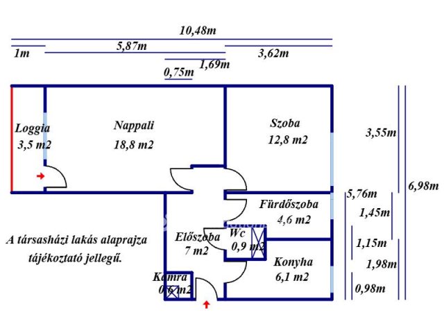 Eladó panellakás, Nagykőrösön 34.5 M Ft, 2 szobás