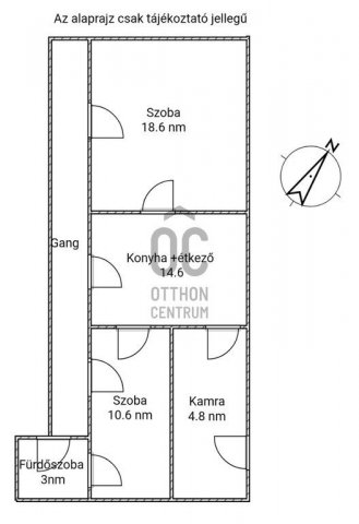 Eladó családi ház, Tápiószentmártonon 18 M Ft, 2 szobás