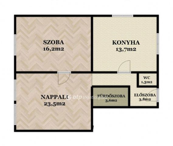 Eladó téglalakás, Debrecenben 69.9 M Ft, 2 szobás