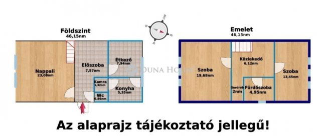 Eladó ikerház, Budapesten, XVII. kerületben 80 M Ft, 3 szobás