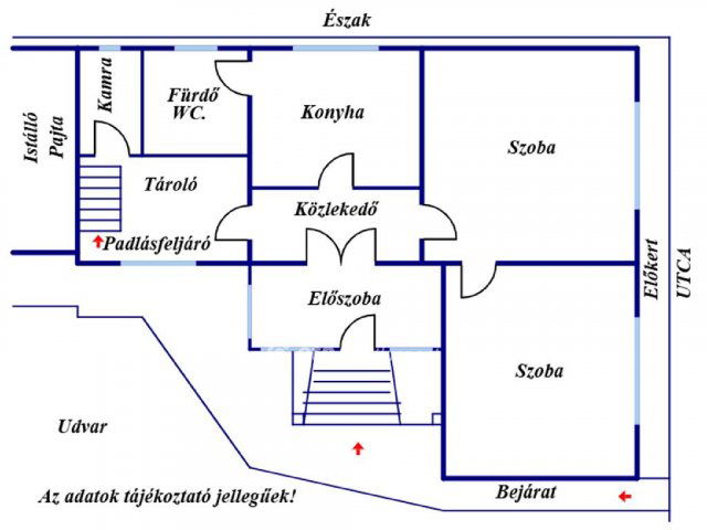 Eladó családi ház, Kadarkúton 16.9 M Ft, 2 szobás