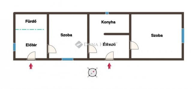 Eladó családi ház, Abában 13.5 M Ft, 2 szobás
