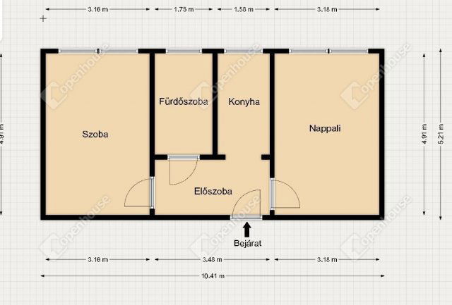 Eladó panellakás, Oroszlányban 27.99 M Ft, 2 szobás