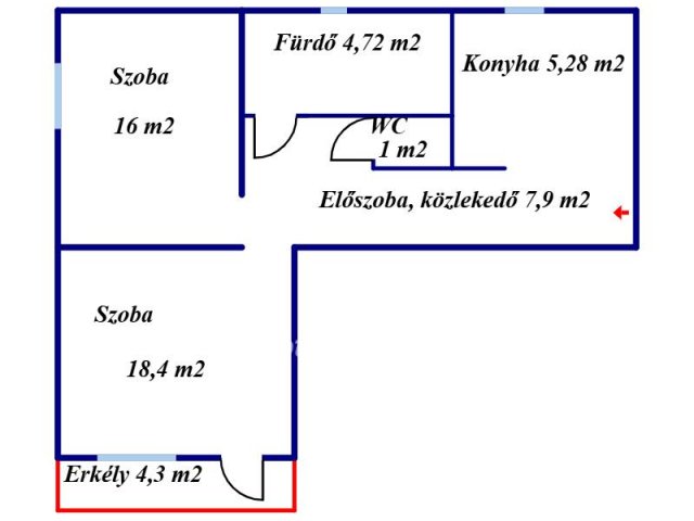 Eladó téglalakás, Sajószentpéteren 27.9 M Ft, 2 szobás