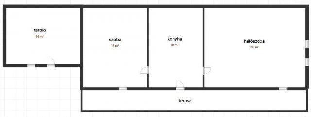 Eladó családi ház, Tyukodon 5.7 M Ft, 3 szobás