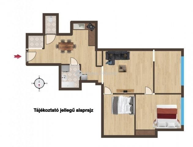 Eladó téglalakás, Budapesten, VIII. kerületben 75 M Ft, 3 szobás