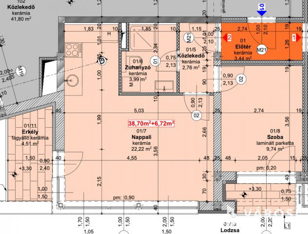 Eladó téglalakás, Szegeden 58.9 M Ft, 2 szobás