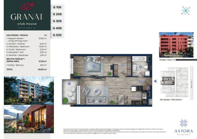 Eladó téglalakás, Budapesten, XIII. kerületben 87.79 M Ft