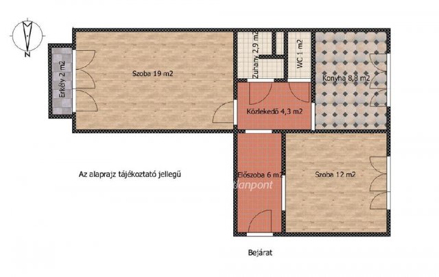 Eladó panellakás, Dunaújvárosban 34.9 M Ft, 2 szobás