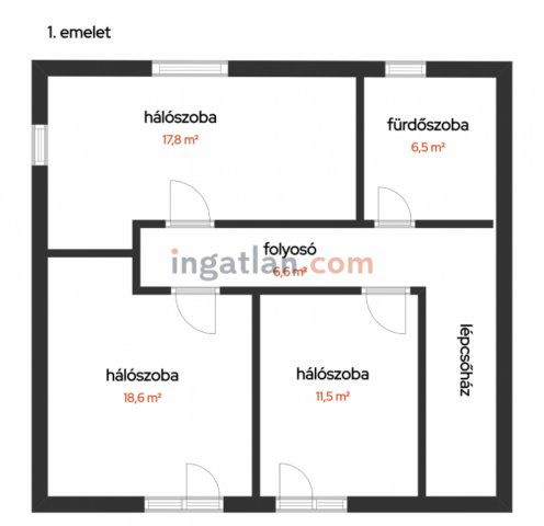 Eladó családi ház, Erdőkertesen, Géza utcában 89 M Ft