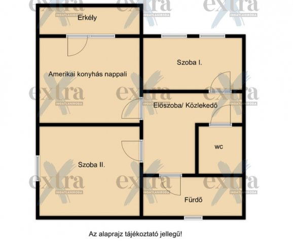 Eladó téglalakás, Szegeden 59 M Ft, 2+1 szobás