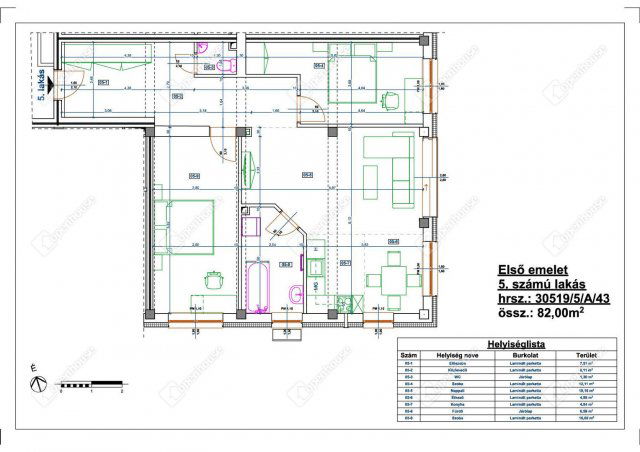 Eladó téglalakás, Miskolcon 65 M Ft, 3 szobás