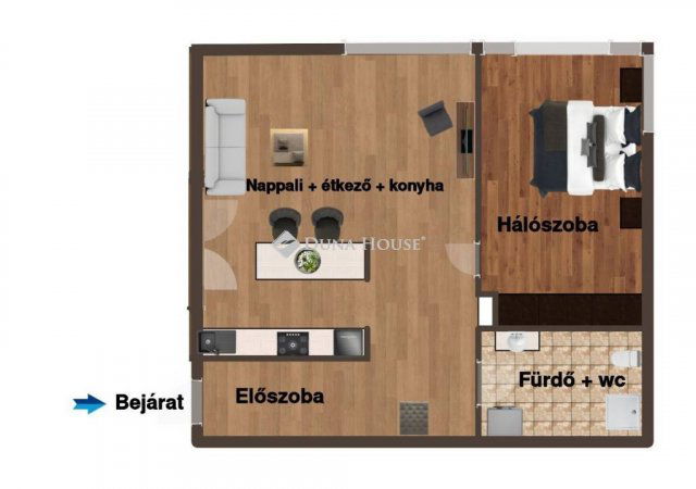 Kiadó téglalakás, albérlet, Debrecenben 356 E Ft / hó, 2 szobás