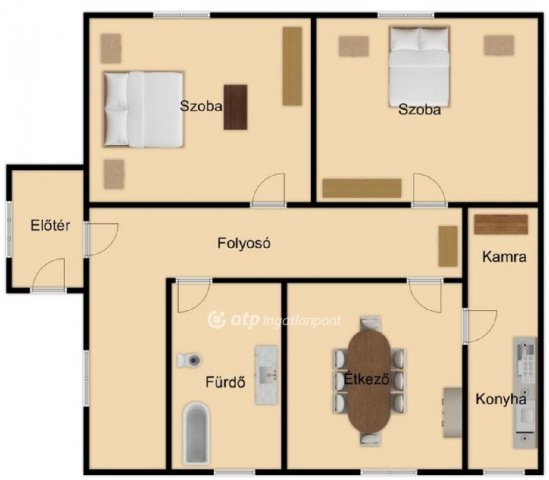 Eladó családi ház, Földesen 25 M Ft, 2 szobás