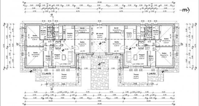 Eladó ikerház, Nyíregyházán 59.9 M Ft, 3 szobás