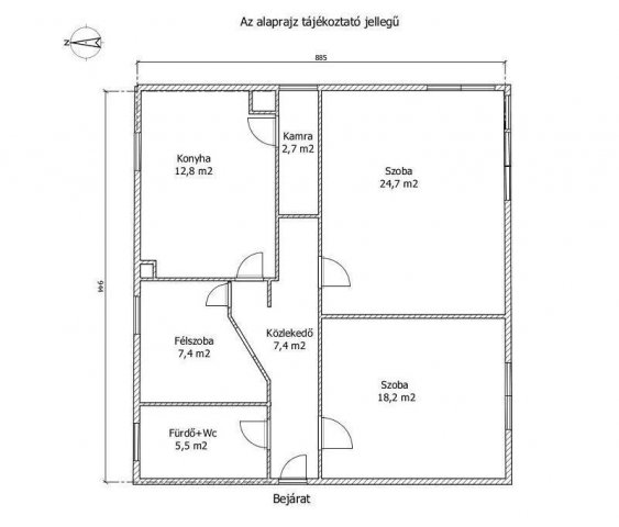 Eladó téglalakás, Győrött 62.9 M Ft, 2+1 szobás