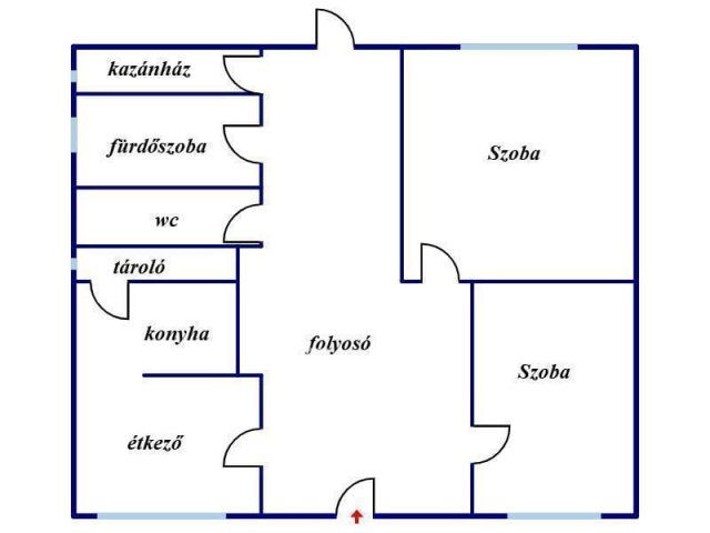 Eladó családi ház, Kabán 39 M Ft, 2 szobás