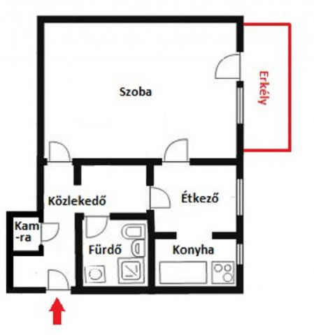 Eladó téglalakás, Tiszaújvárosban, Kazinczy úton 17 M Ft