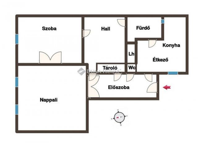 Eladó téglalakás, Budapesten, VIII. kerületben 69.9 M Ft