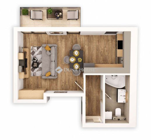 Eladó téglalakás, Budapesten, VIII. kerületben 57 M Ft, 1 szobás