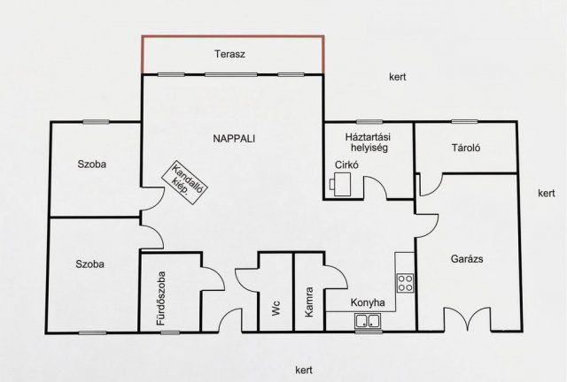 Eladó családi ház, Szadán 124.99 M Ft, 3 szobás