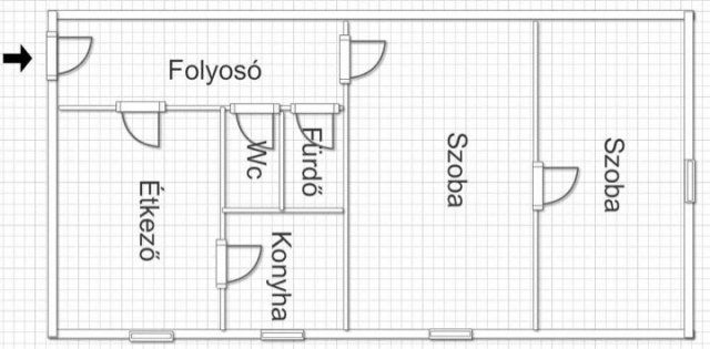 Eladó téglalakás, Nyíregyházán 39.9 M Ft, 2 szobás