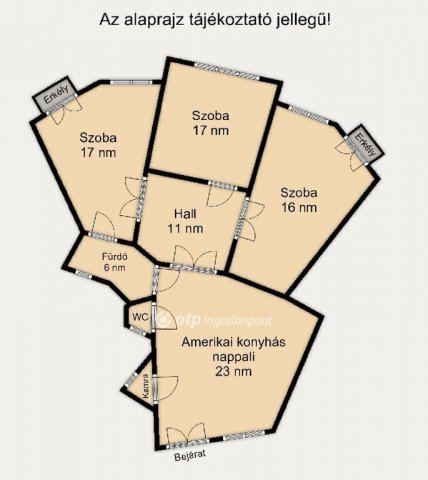 Eladó téglalakás, Budapesten, VIII. kerületben 129.9 M Ft