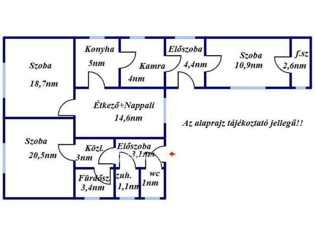 Eladó családi ház, Kisújszálláson 23 M Ft, 2 szobás