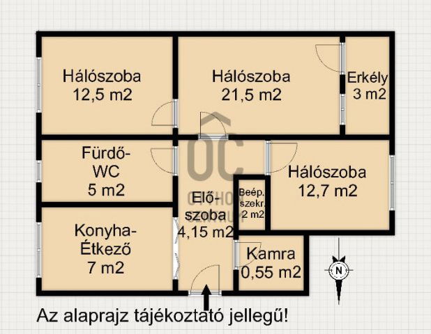 Eladó téglalakás, Nagykanizsán 41.5 M Ft, 3 szobás