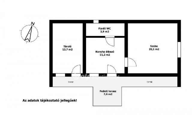 Eladó családi ház, Iregszemcsén 14.9 M Ft, 1 szobás