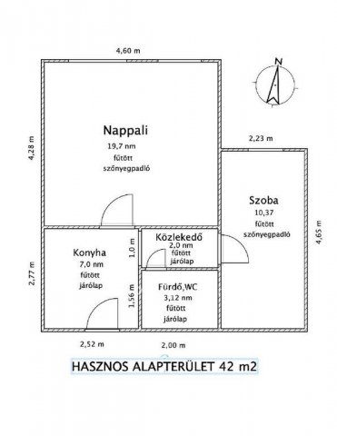Eladó panellakás, Ajkán 32.9 M Ft, 1+1 szobás