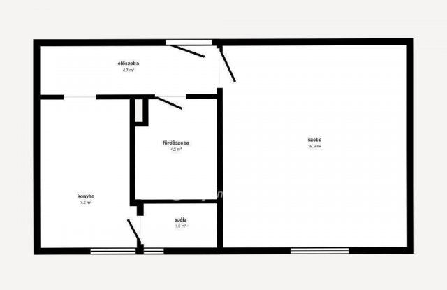 Eladó téglalakás, Sajóbábonyon 10.9 M Ft, 1 szobás