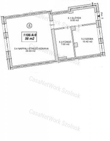Eladó téglalakás, Szolnokon 64 M Ft, 2 szobás