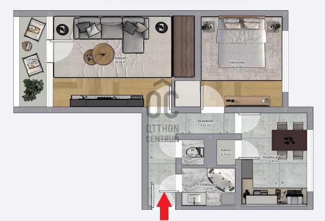 Eladó téglalakás, Nagykanizsán 33.5 M Ft, 2 szobás
