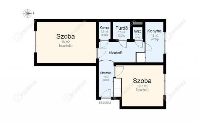 Eladó panellakás, Miskolcon 27.99 M Ft, 2 szobás