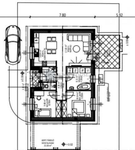 Eladó ikerház, Kecskeméten 68.9 M Ft, 3 szobás